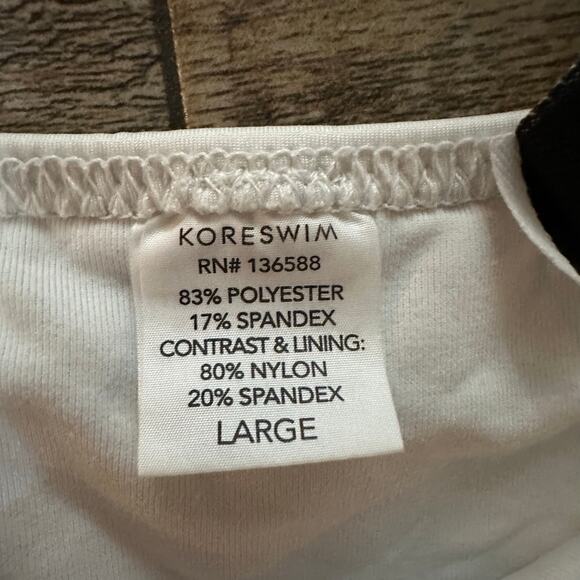 Kore Swim Women's Nyx Maillot Two-Tone Panels One Piece Swimsuit Size Large - Picture 6 of 8